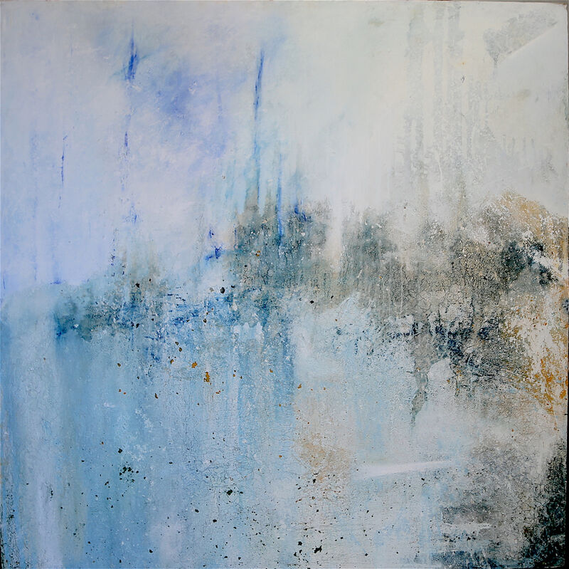 Bleu en disrupción  - a Paintings by Miguel  Baena